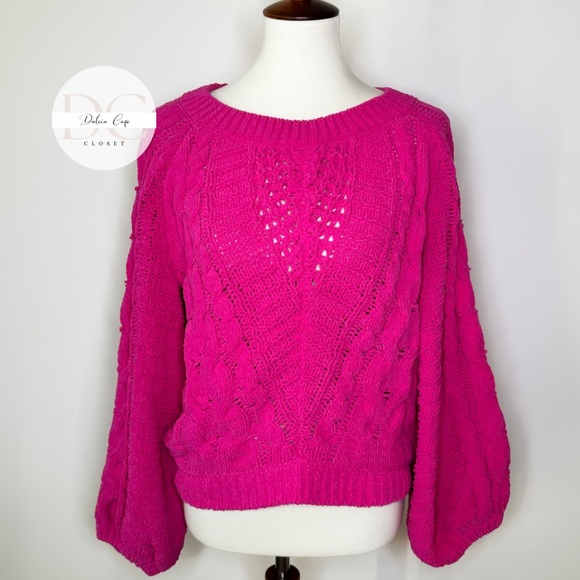 Express Sweaters - EXPRESS Pink Knit Sweater Size Small